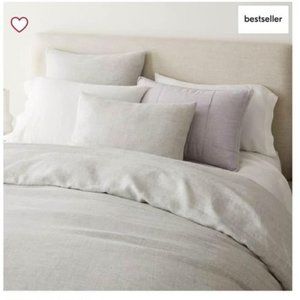 West Elm European Flax Linen Duvet Set (Queen)